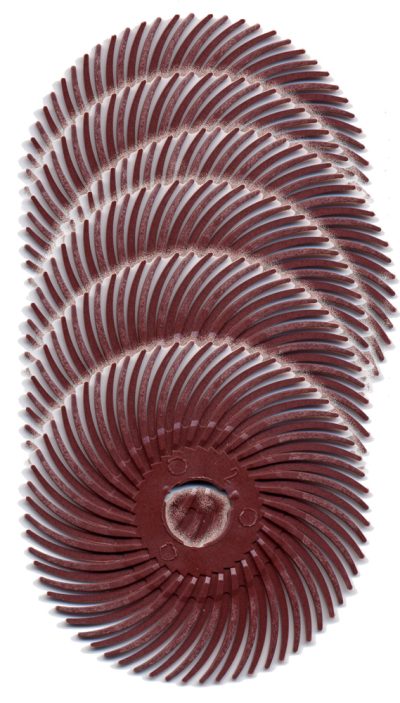 2" Radial Bristle Discs - Red 6-Pk - 220 grit A-4544-6