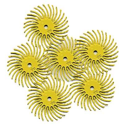 3/4" Radial Bristle Discs - Yellow - 80 grit A-4511-6