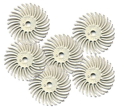 3/4" Radial Bristle Discs - White - 120 grit A-4512-6