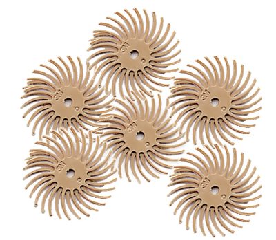 3/4" Radial Bristle Discs - Peach - 6 Micron A-4517-6