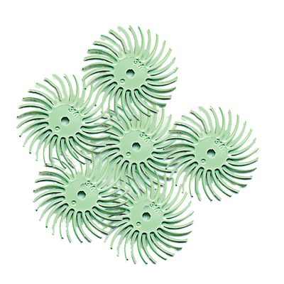 3/4" Radial Bristle Discs - Light Green - 1 Micron A-4518-6