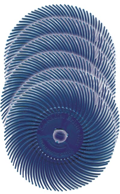 3" Radial Bristle Discs - Blue - 400 grit A-4555-6