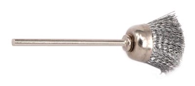 Mounted Steel Brushes (12-Pack) - 3/32" Shank - Steel - 12 x 9.5 mm A-MB15-12