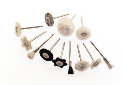 Mounted Brush & Buff Assortment, 12-Pc - 3/32" Shank - AK51377