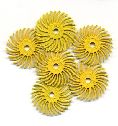1" Radial Bristle Discs - Yellow - 80 grit A-4534-6