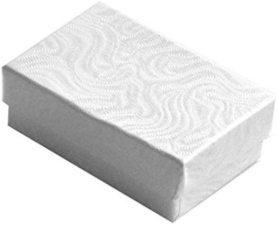 100 Cotton Filled Boxes, 2 5/8" x 1 3/4" x 1" , White size #21