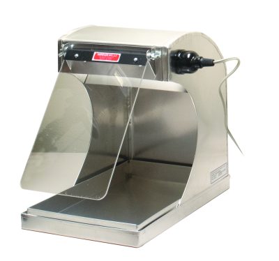 84WL-RS Aluminum Splash Hood 8" Wide With Light On Right, Shield