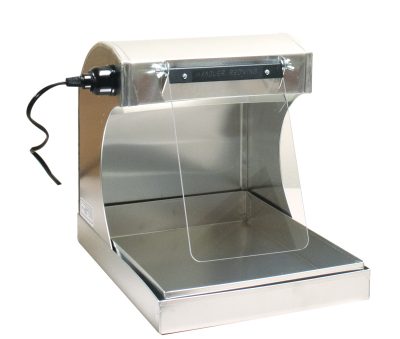 85WL-L Aluminum Splash Hood 10" Wide With Light On Left, No Shield